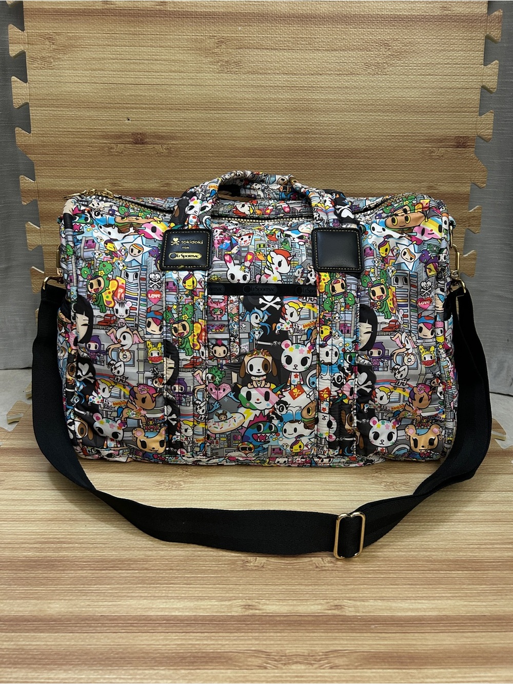 tokidoki for LeSportsac Tutti Rondinella Buon Viaggio Weekender Duffle Bag